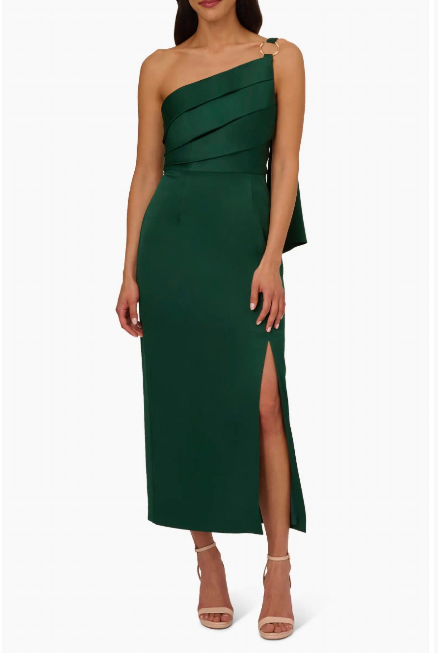 Adrianna Papell - Satin Crepe Dress