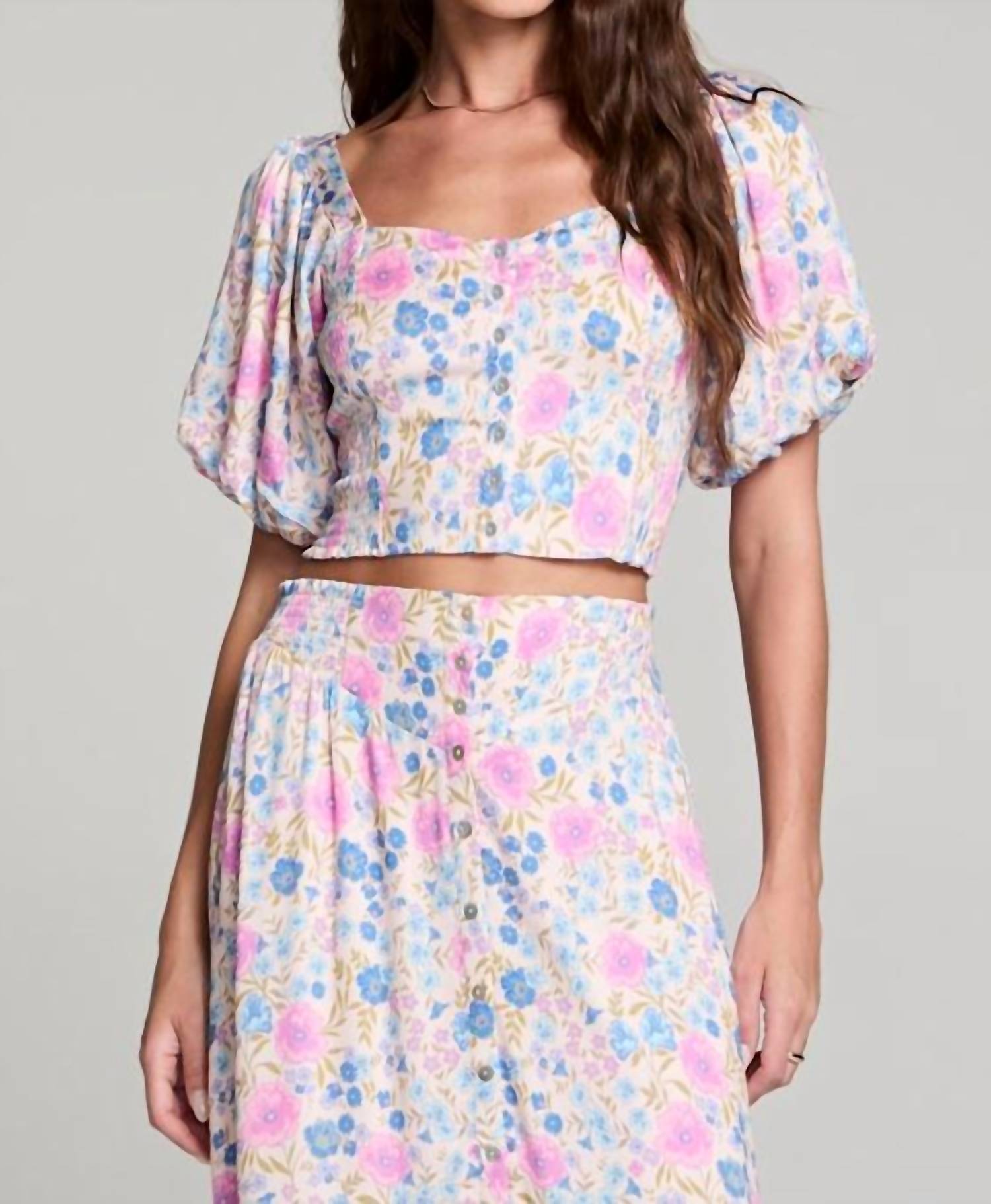 Saltwater Luxe - Elysia Puff Sleeve Top