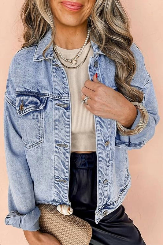 Shewin - Vintage Washed Denim Jacket