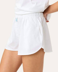 Cozyland by Morgan Lane Solid Boxer Short in chalk - women's shorts - alternate view