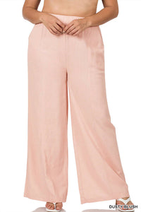 Zenana - Wide Leg Linen Pants