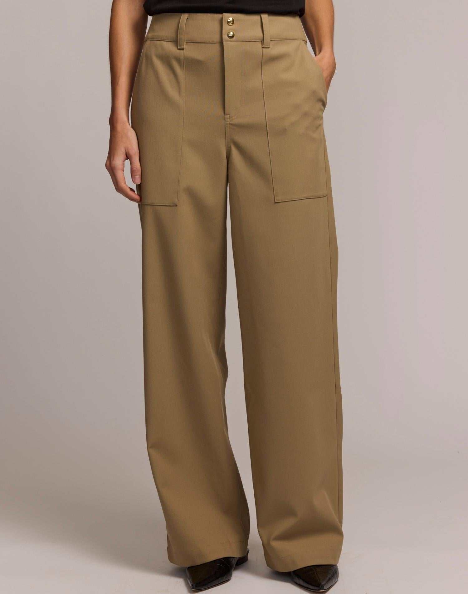 Hinson Wu Women's Kelly Pant in khaki - women's pants