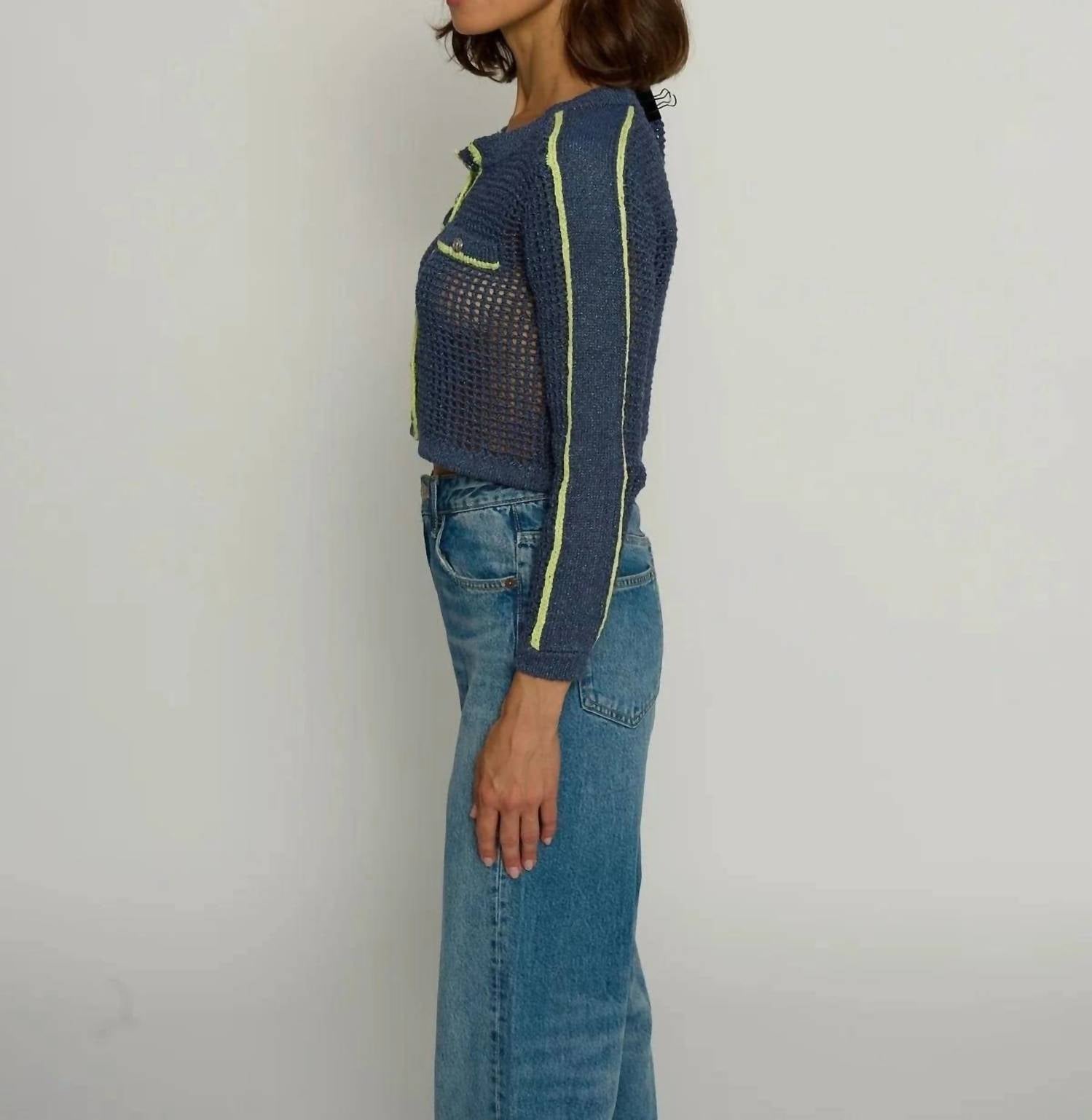 Central Park West - Mesh Stitch Cardigan
