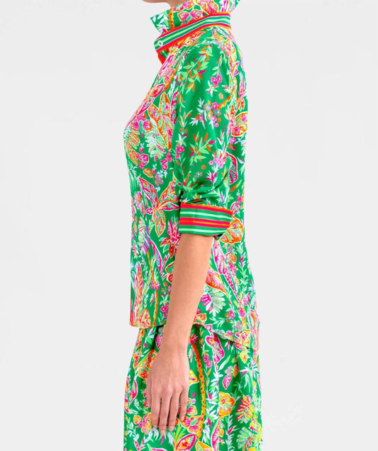 Gretchen Scott - Boyfriend Printed Button Shirt