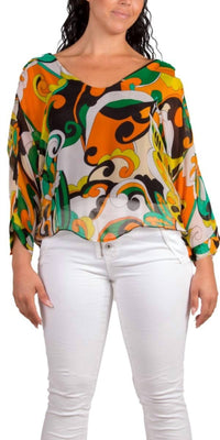Gigi Moda - Groovy Print Isabetta Long Sleeve Top