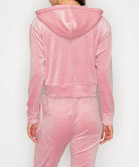 Knit Riot - Classic Velour Zip Hoodie