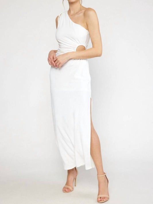 Single Shoulder Maxi Dress