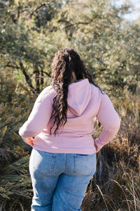 Michelle Mae Amelia Pullover Hoodie in pink - women's top - view 7