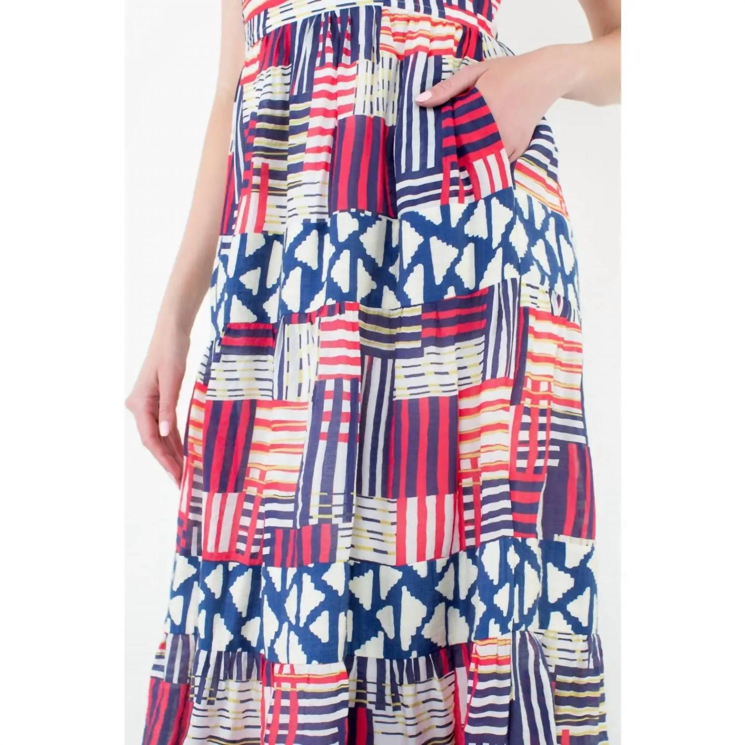 Thml - Strap Tiered Print Dress