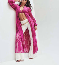 Hemant & Nandita - Flower Net Caftan Coverup