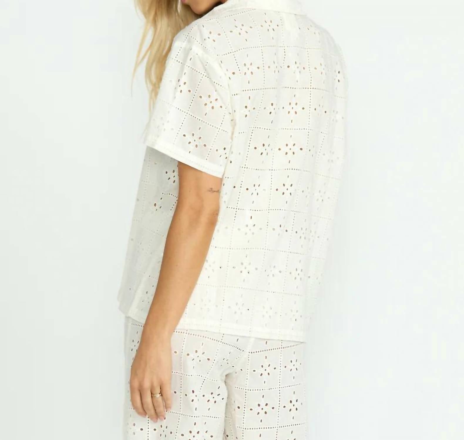 Billabong - Eyelet Crush Beach Coverup Top