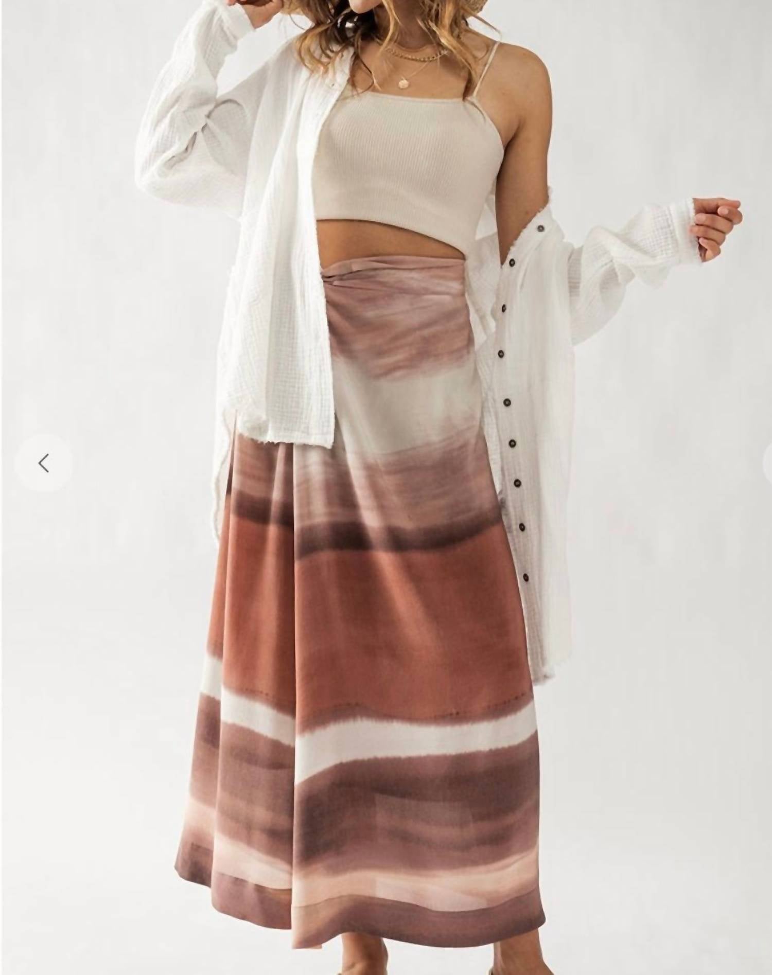 Urban Daizy - Tie Dye Midi Skirt