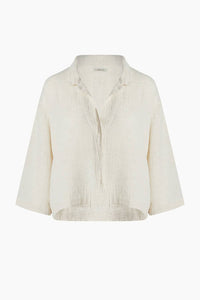 Ikikiz - Crinkle Collared Shirt
