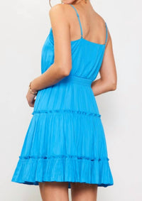 SKIES ARE BLUE Malibu Mini Dress in blue - women's dress - detail view