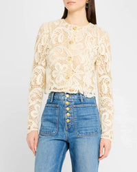 Ulla Johnson - Caris Floral Lace Embroidered Jacket