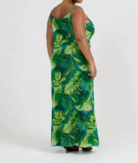 Fashion Szn Curve - Palm Print Maxi Dress - Plus