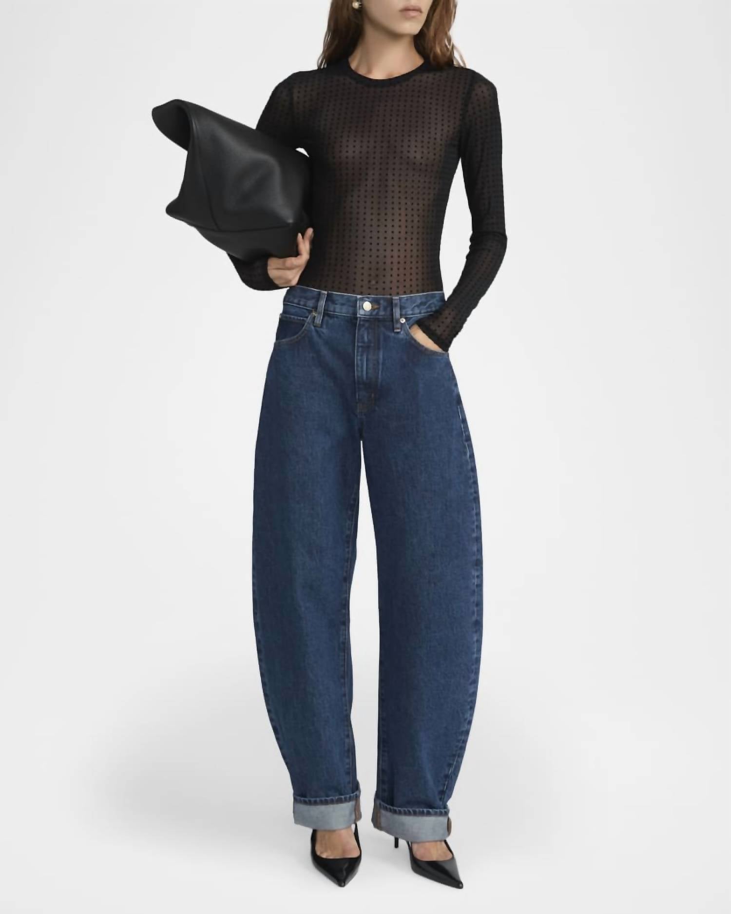 Frame - Mesh Polka Dot Top