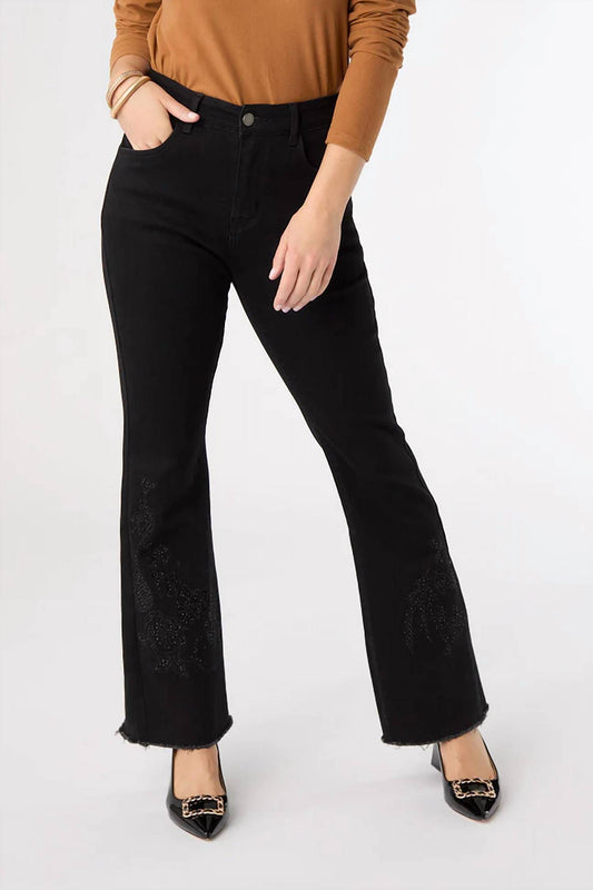 Coco + Carmen - Everstretch Baby Bootcut With Bottom Embroidery Jeans