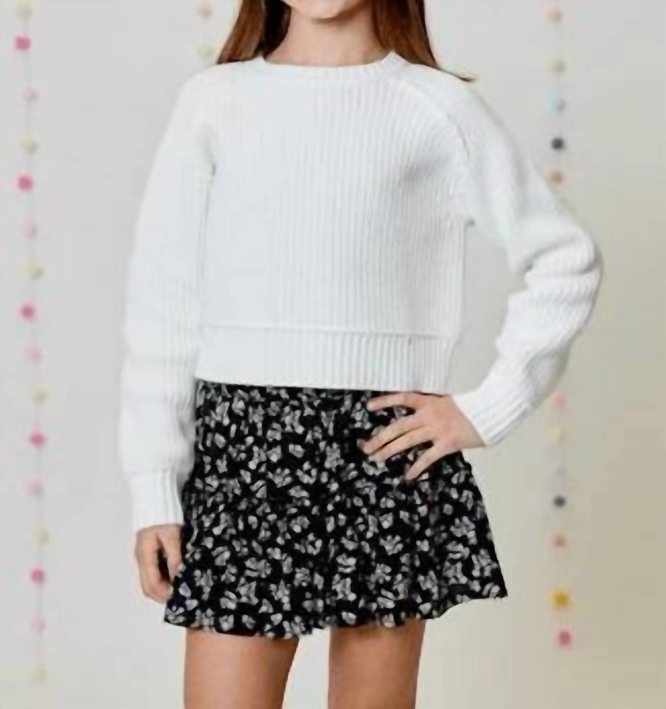 Design History - Girls Boxy Knit Sweater