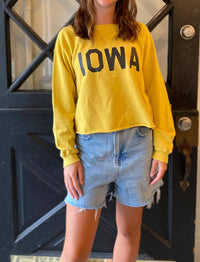 The Original Retro Brand - Iowa Sliced Hem Collegiate Sweatshirt