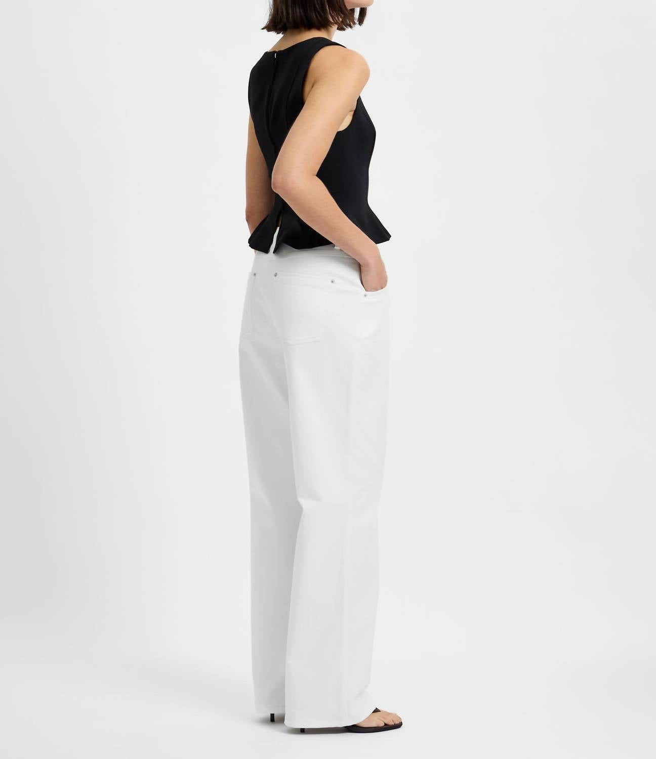 French Connection - Azra Twill Peplum Top