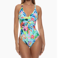 Luli Fama - Ocean's Kiss Ruched Front One Piece