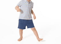 Angel Dear - Kids Ribbed Modal Polo With Everyday Short Set