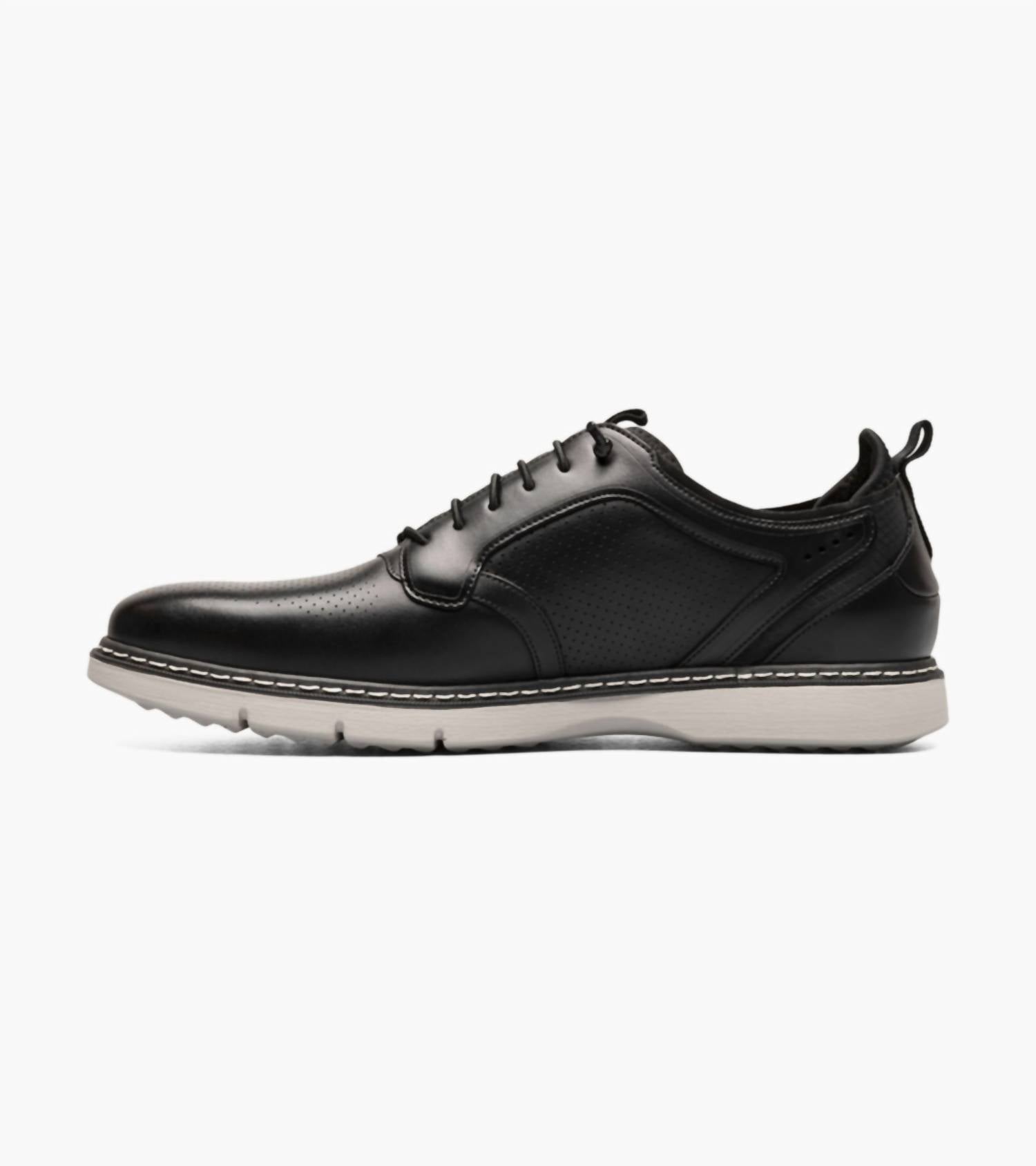 Stacy Adams - Men's Sync Plain Toe Elastic Lace Up Shoes