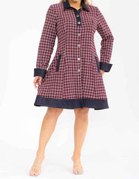 Karen T Design - Plaid Coat Dress