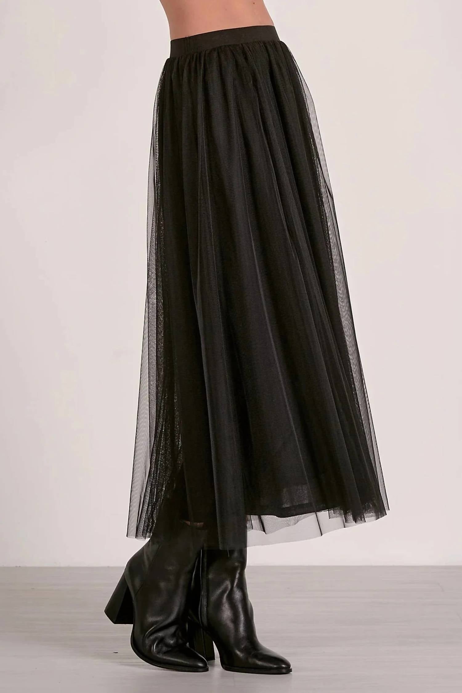Elan - Joy Tulle Midi Skirt