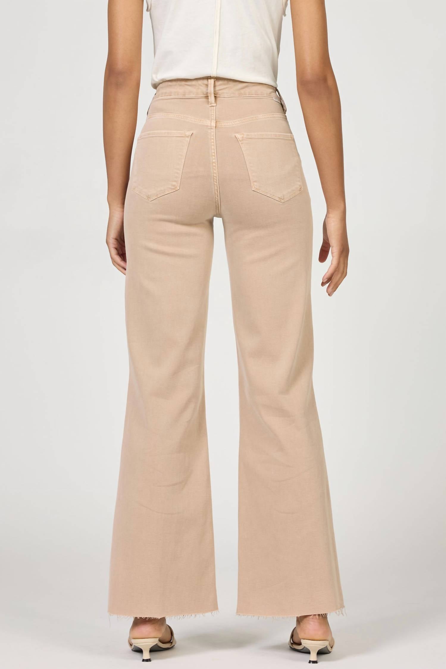 DEAR JOHN DENIM Fiona High Rise Wide Leg Jeans in warm taupe 1 - women's jeans - alternate view