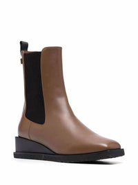 Salvatore Ferragamo - Women's Wedged Leather Ankle Boots