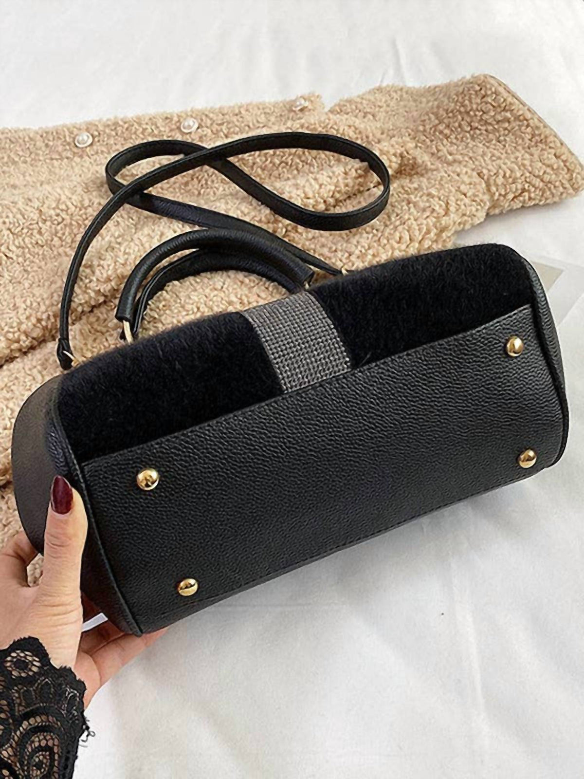 Vividlux - Women's Geometric Sequined Split-joint Crossbody Handbags