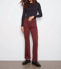 Charlie B - Patch Pocket Flare Twill Pants