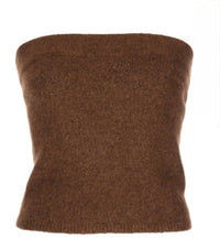 Vince - Strapless Wool And Alpaca Blend Top