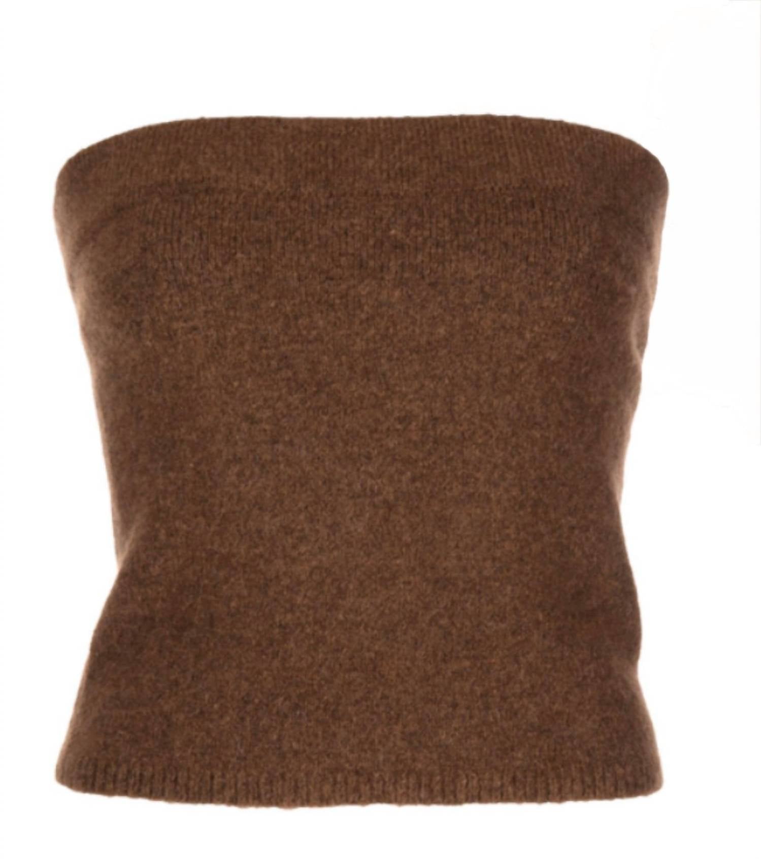 Vince - Strapless Wool And Alpaca Blend Top