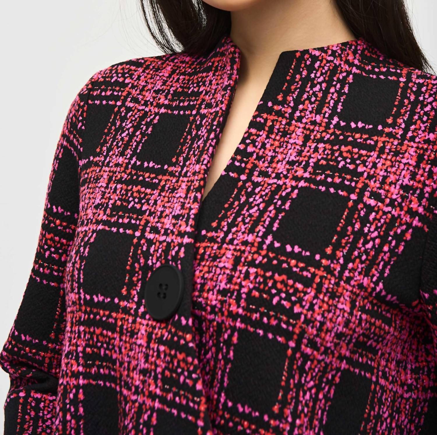 Joseph Ribkoff - Jacquard Knit Swing Jacket