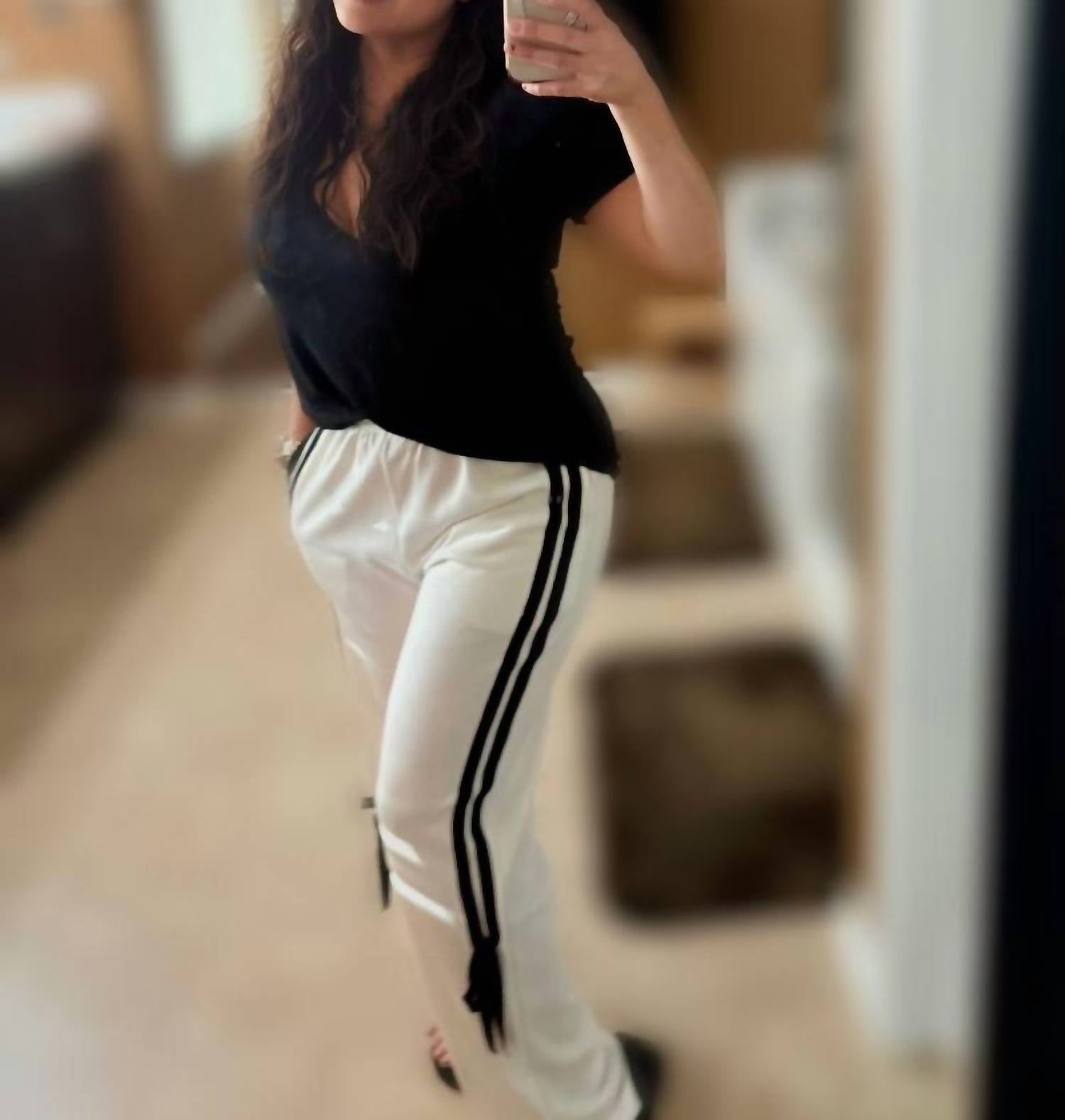 Bucketlist - On The Right Track Bow Stripe Pants