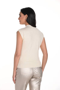Frank Lyman - Sleeveless Mock Neck Pullover Top