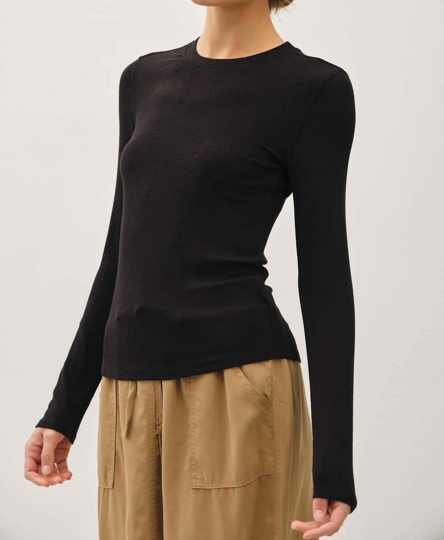 Be Cool - Raina Longsleeve Crewneck Top