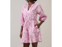 Sugarlips - Daney Floral Dabria Split Neck Mini Dress