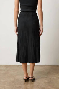 Lilla P - Straight Rib Midi Skirt
