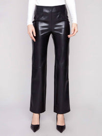 Charlie B - Faux Leather Pull-on Pants