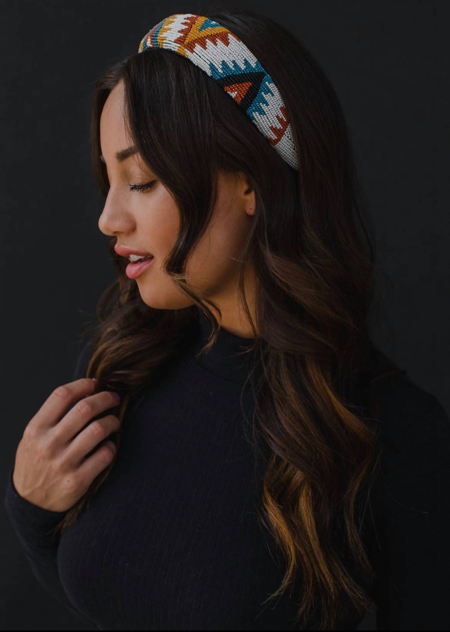 Panache Apparel - Aztec Beaded Headband