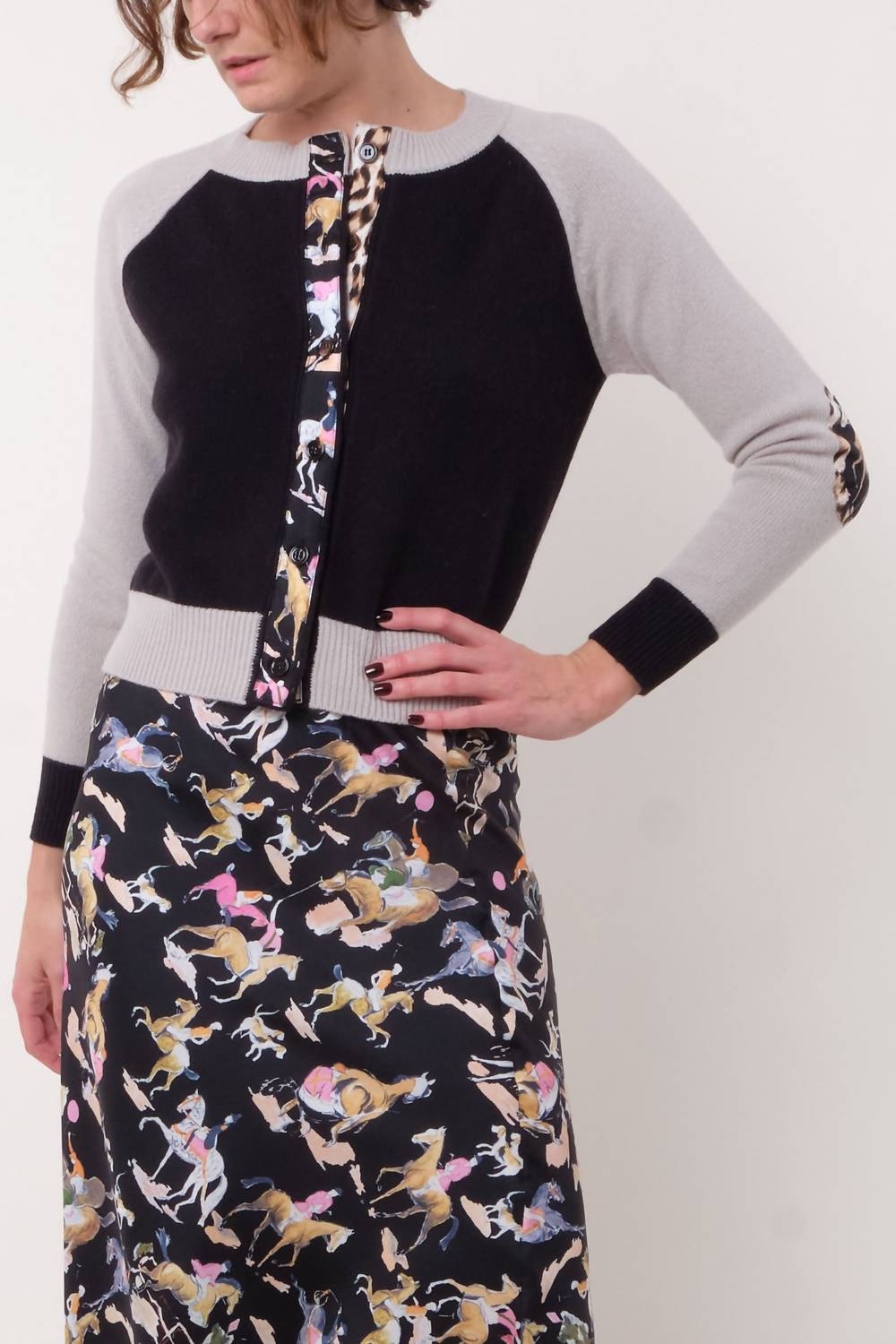 La Prestic Ouiston - Lorient Elbow Patch Cardigan Sweater