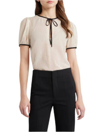 Frame - Tie Puff Sleeve Blouse