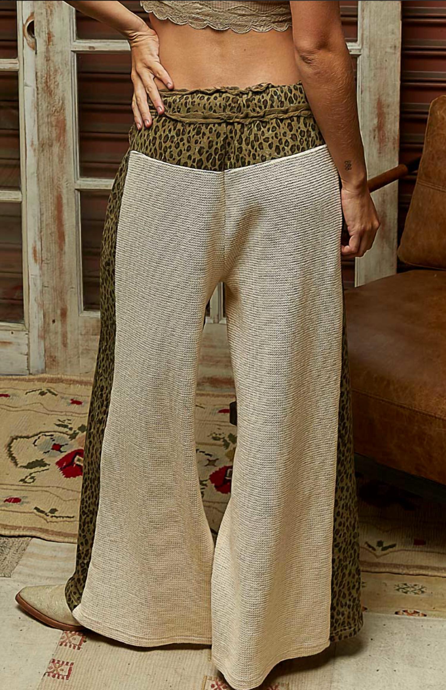 Pol - Thermal With Animal Printed Pants
