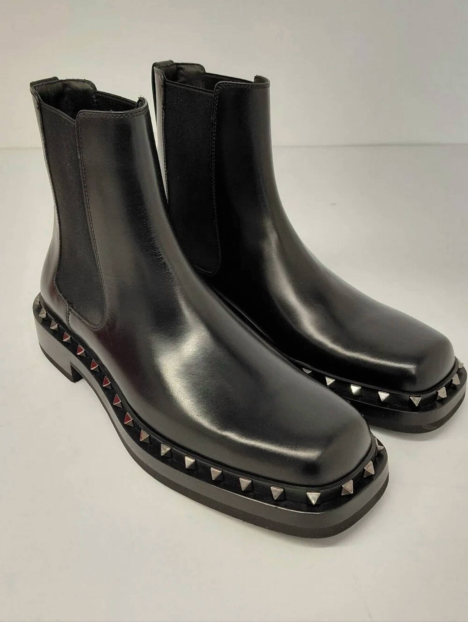 Valentino Garavani - Men's Rockstud Leather Ankle Boots
