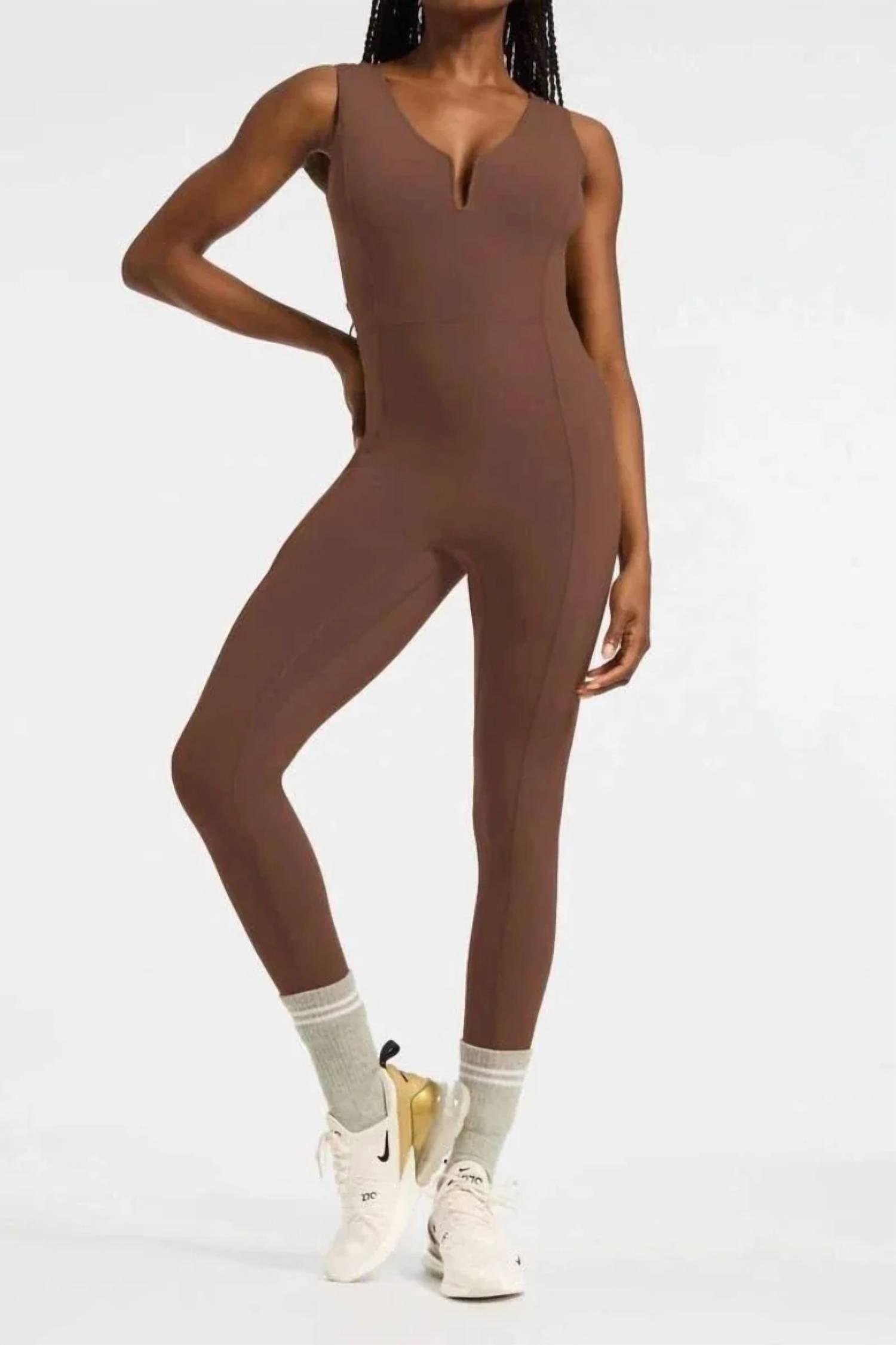 Bandier - Veneto Deep V Neck Catsuit