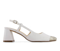 Andrea - Women's Slingback Square Toe Heels